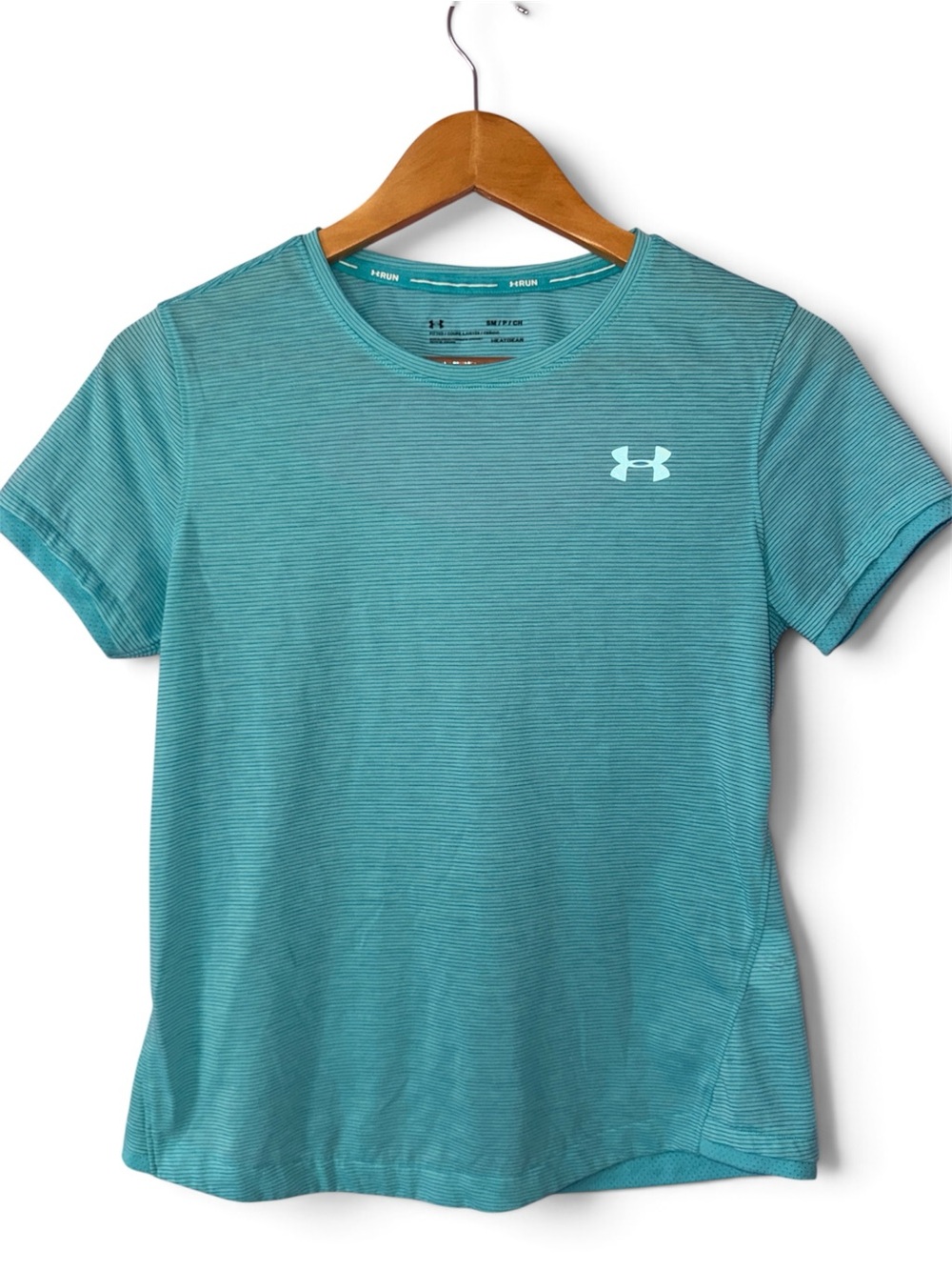 Under Armour HeatGear Women's Running T-Shirt Size S - Teal / Aqua